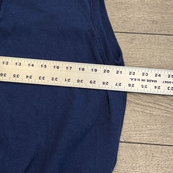 Peter Millar 1/4 Zip Sweater Vest Mens XL Blue Luxury Cashmere Blend Golf Preppy - Picture 5 of 6